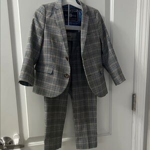 Gray Plaid Toddler Suit